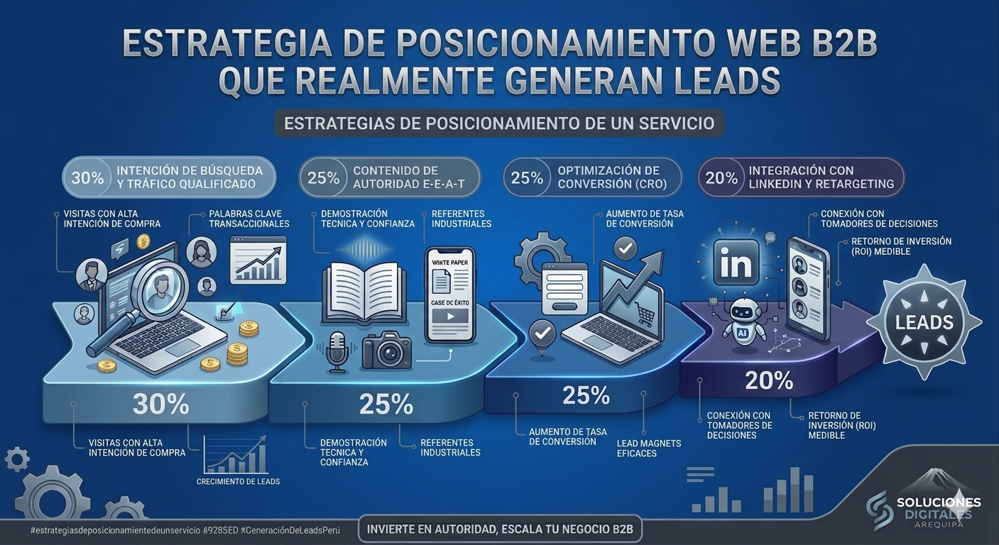 Estrategias de Posicionamiento Web B2B que Realmente Generan Leads