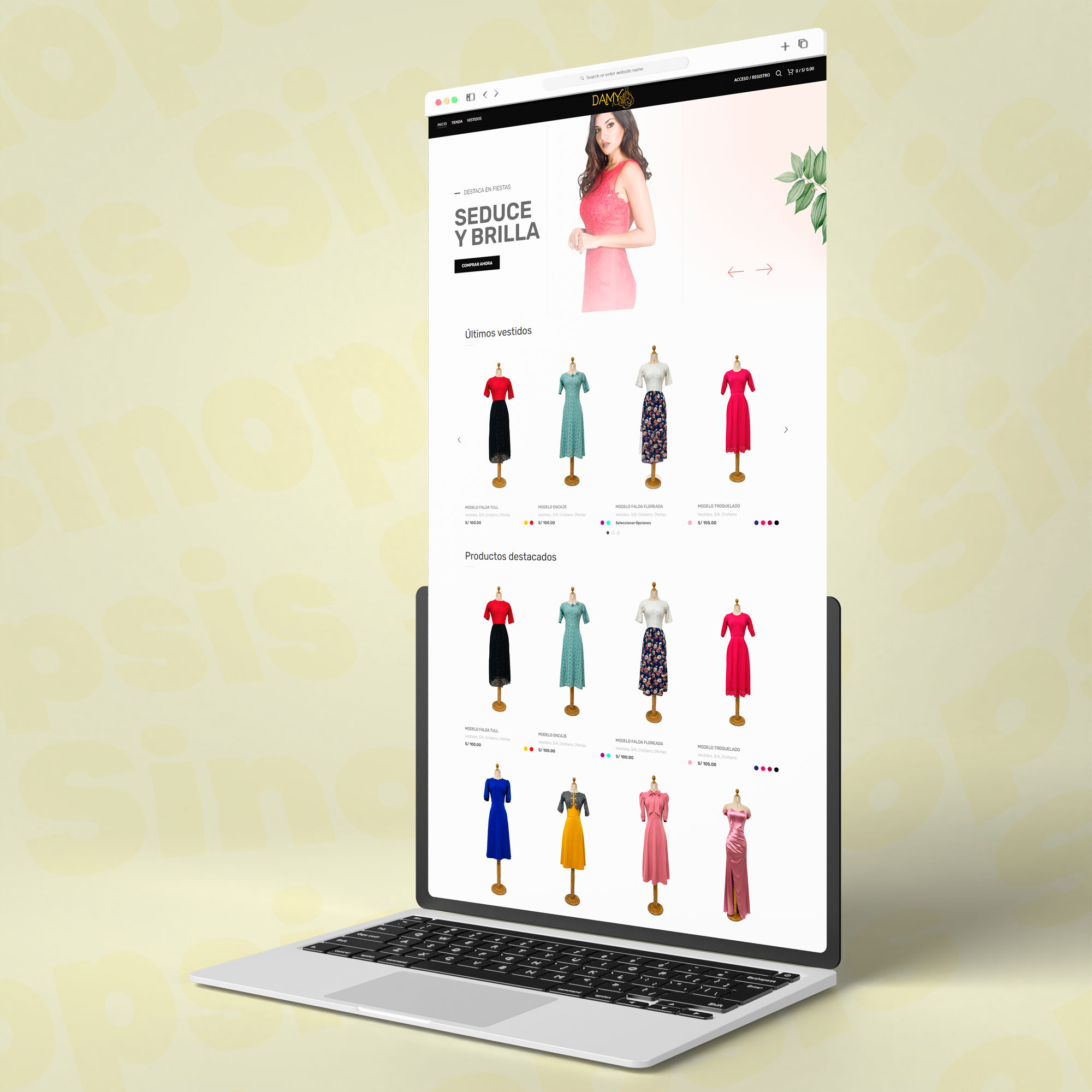 web-ecommerce-para-damy-store